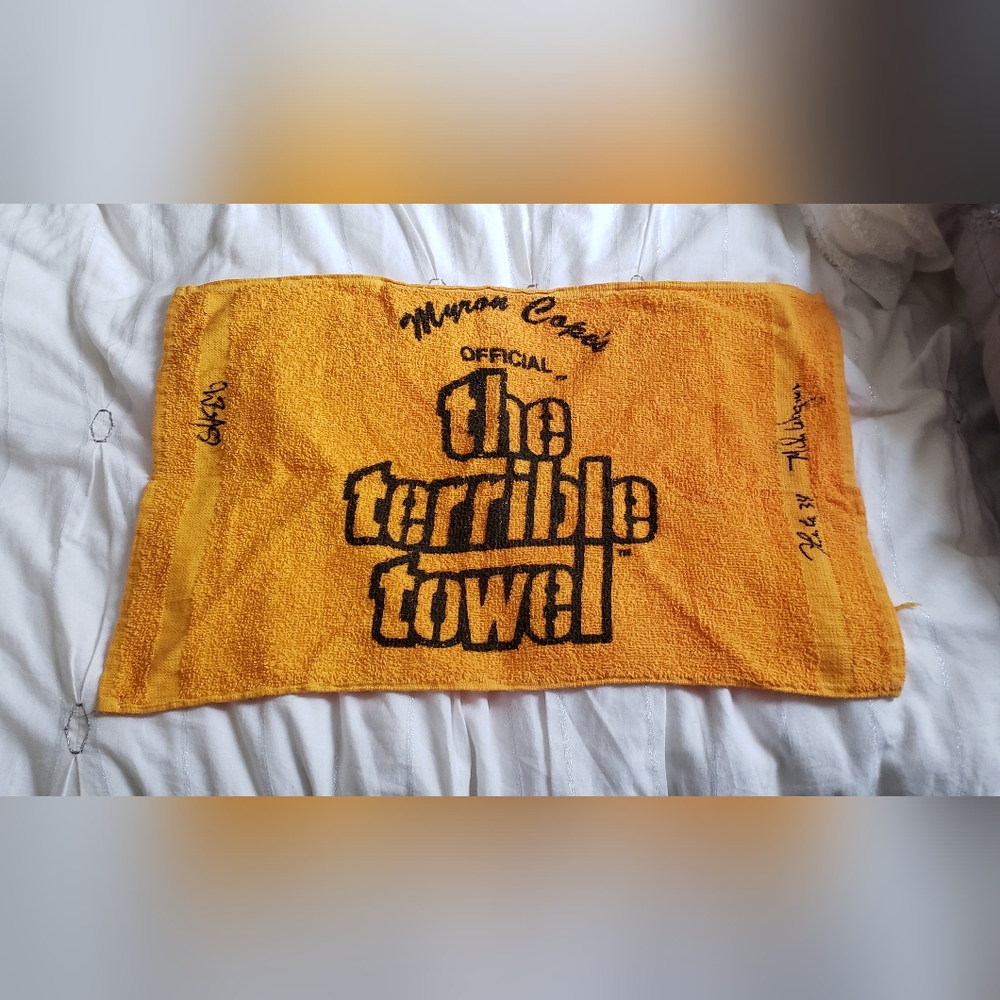 Autographed terrible towel